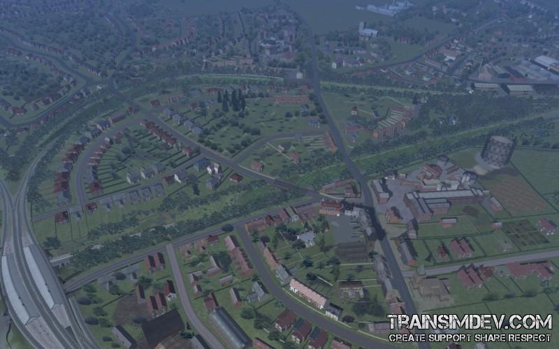 Aerial view East Grinstead High and low level
