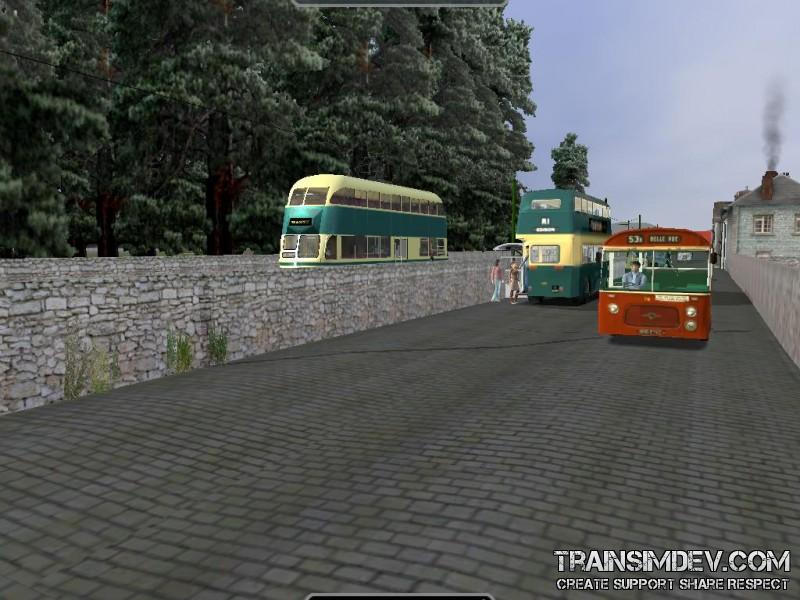 Leyland bus at M1ckrans Halt