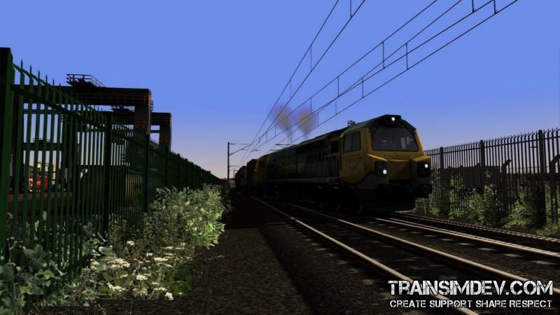 Class 70 outside the Container Terminal