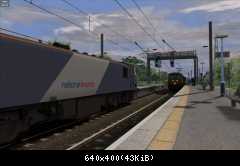 Freights approachings Manningtree Station