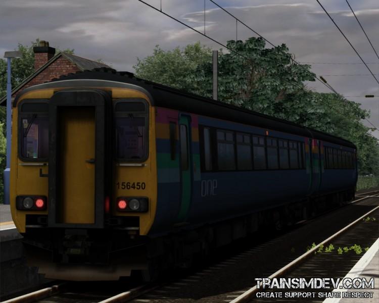 Class 156 leaving Wrabness