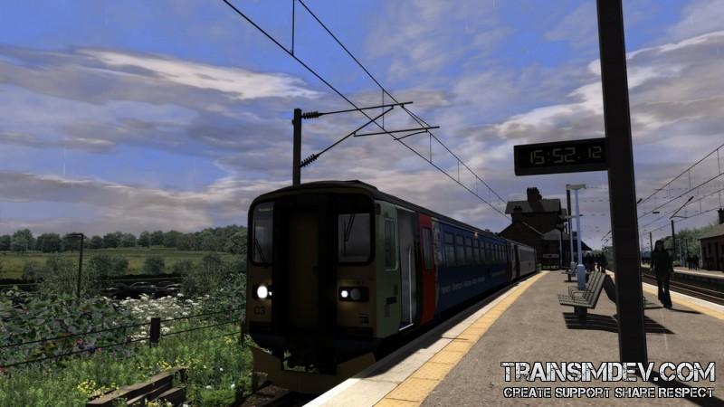 A local service waits to leave from Manningtree