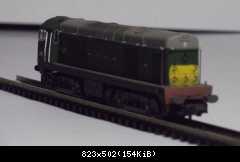 BR green class 20 nose end