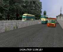 Leyland bus at M1ckrans Halt