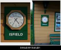 Isfield station clock (real)