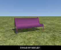 FP Bench Stn Mod Purple (DL)