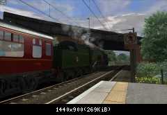 Steam racing through Mistley on the way to Harwich International