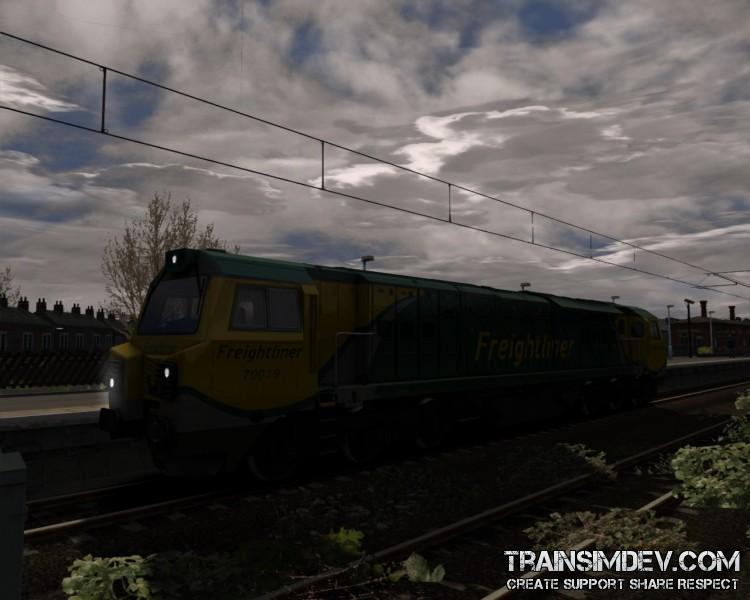 Class 70 at Harwich Town