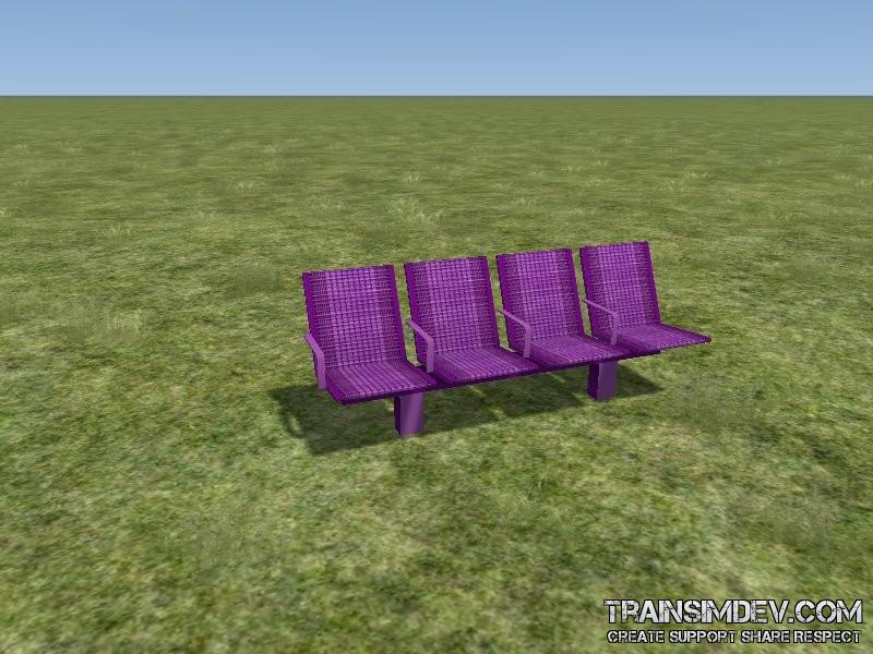 FP Bench Stn New Purple (DL)